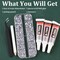Resin Rhinestones for Crafting with Jewelry Glue, 1 Box Clear Flatback Crystals with 3Pcs 10ml Glue for Bedazzling Crafts DIY Nail Art Makeup,Non Hotfix Gems for Clothing Shoes